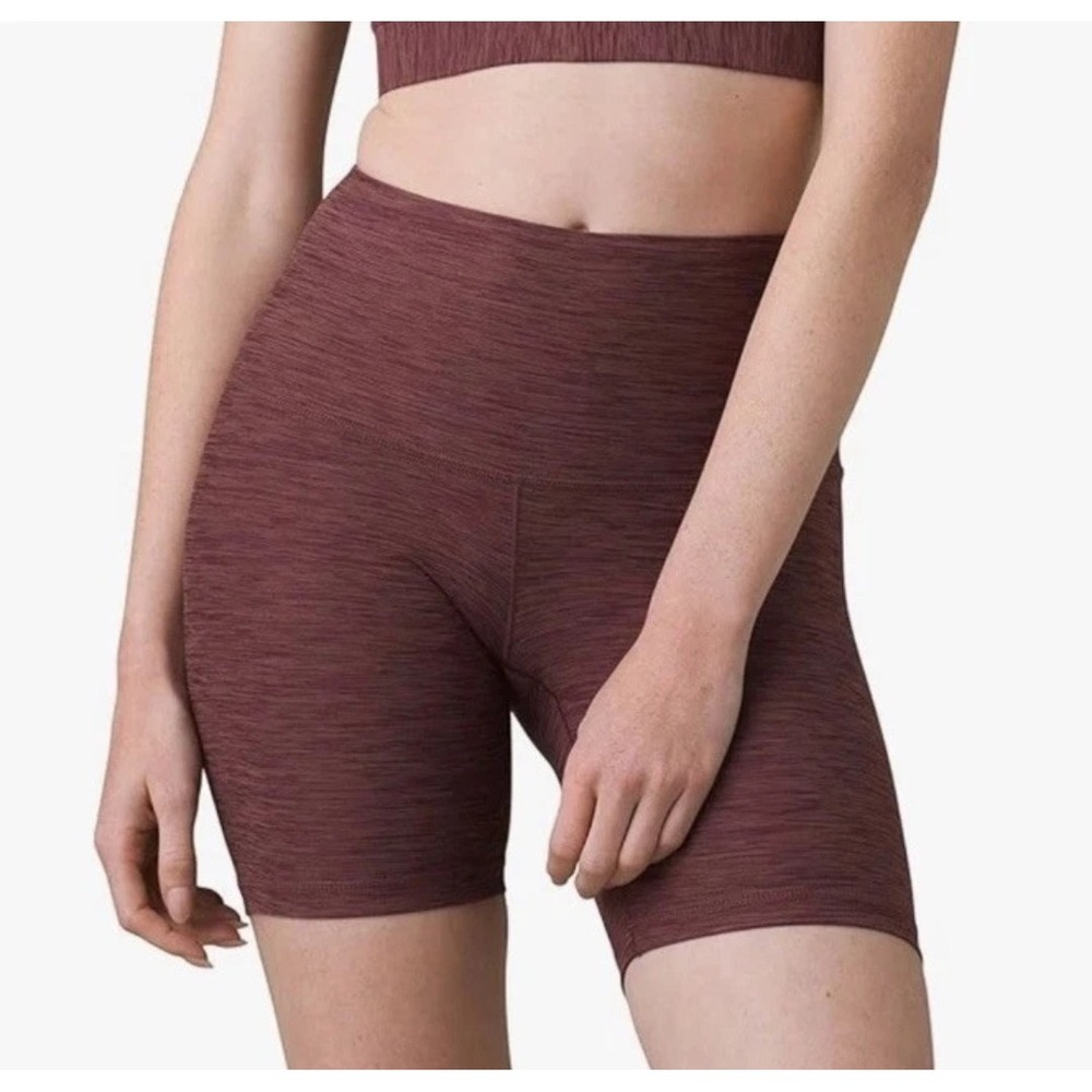 NEW prAna Kimble Shorts Bike Yoga Athletic Flannel Heather Size S #1
